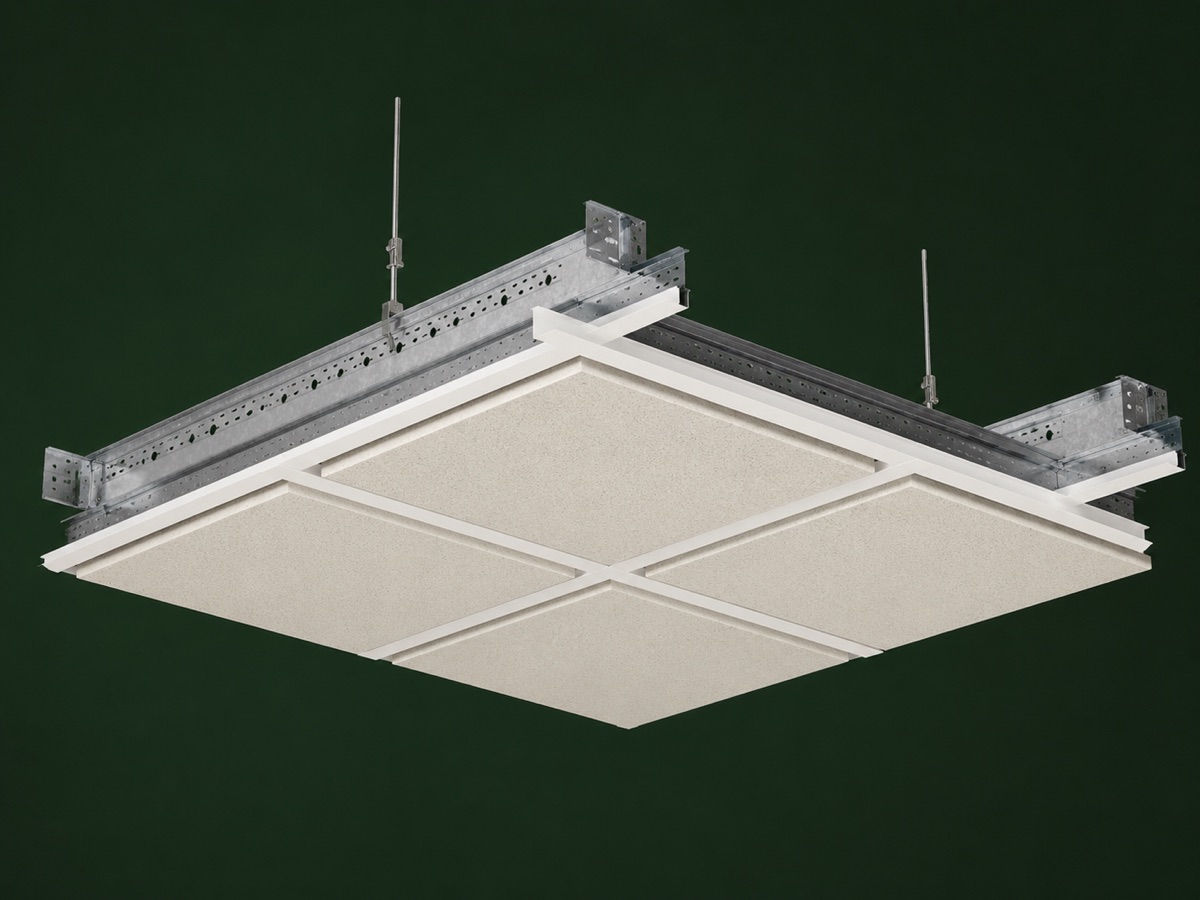 Doorzak systeemplafond, verlaagd plafond met zichtbaar raster